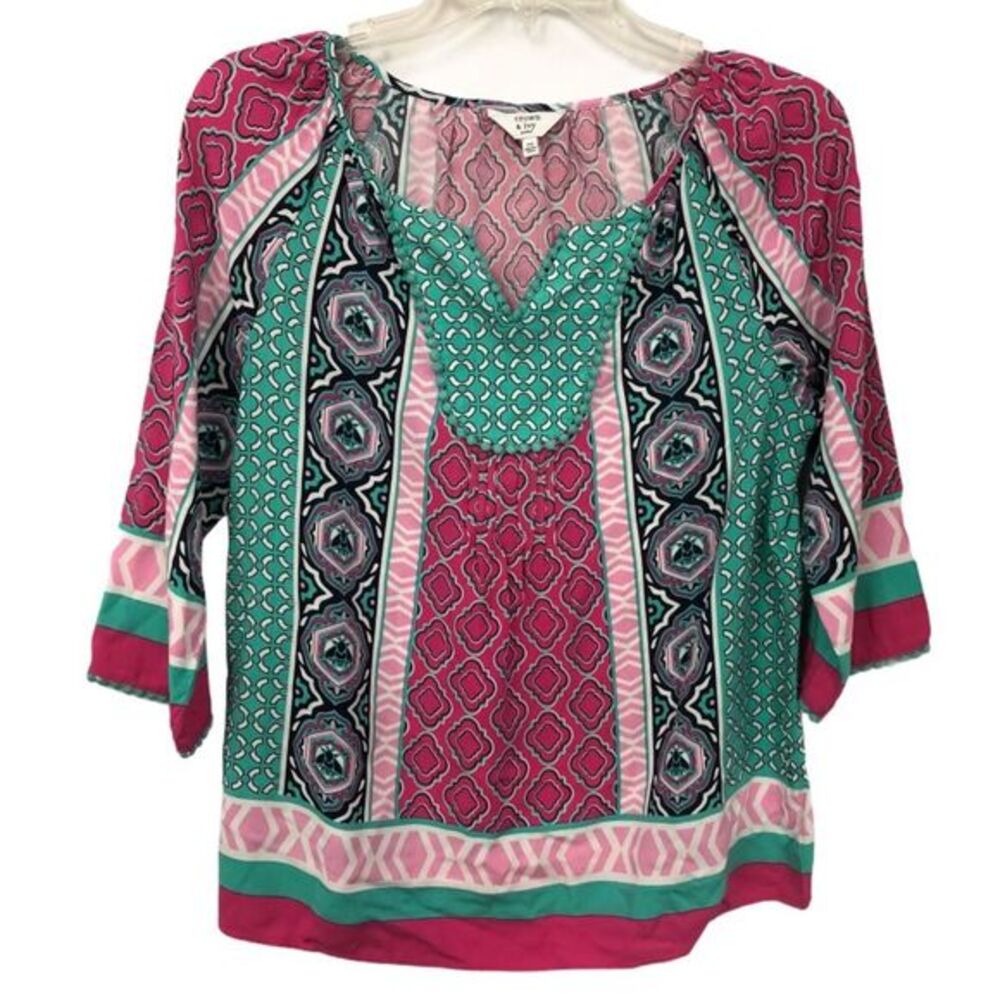 CROWN‎ & IVY PEASANT BLOUSE PS